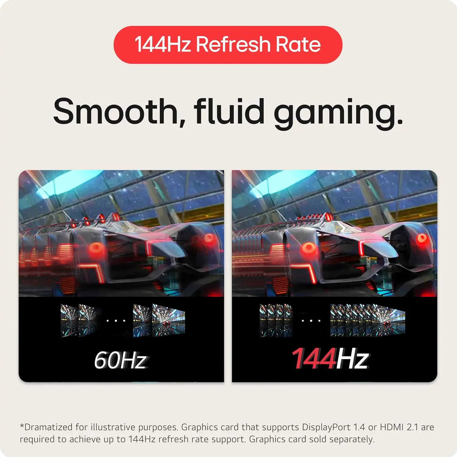 LG UltraGear QHD 27-Inch Gaming Monitor 27GL83A-B - IPS 1ms (GtG), with HDR 10 Compatibility, NVIDIA G-SYNC, and AMD FreeSync, 144Hz, Black image 13