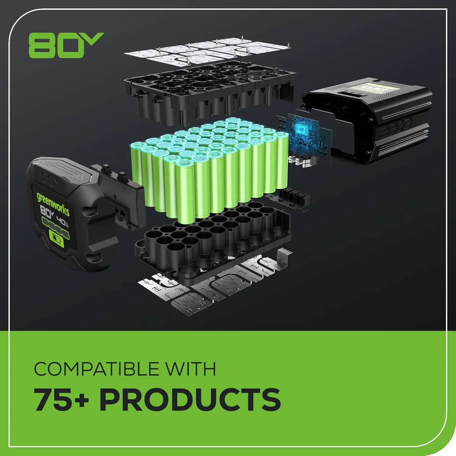 Greenworks 80V 21" Brushless Cordless (Push) Lawn Mower (75+ Compatible Tools), (2) 2.0Ah Batteries and 30 Minute Rapid Charger Included image 14