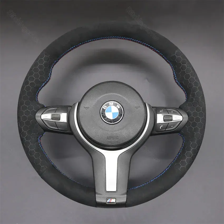 Steering Wheel Cover For BMW F10 F11 F12 F13 F15 F16 F20 F21 F22 F23 F25 F26 F30 F31 F34 F36 F45 image 15