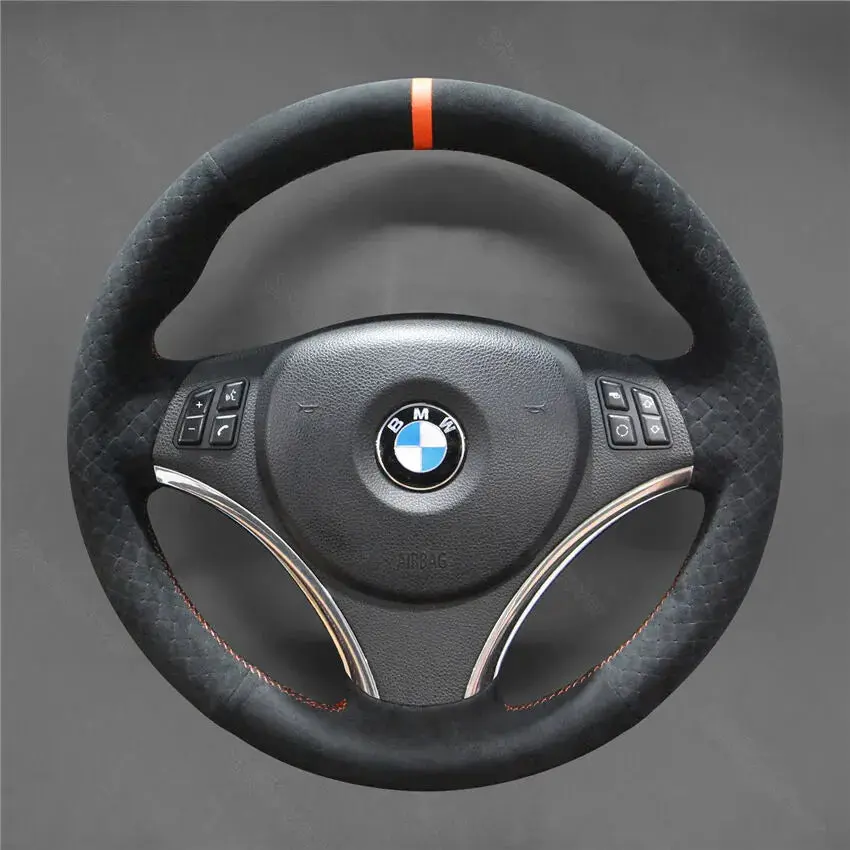 Steering Wheel Cover For BMW E81 E82 E84 E87 E88 E90 E91 E92 E93 335i 2005-2013 image 3
