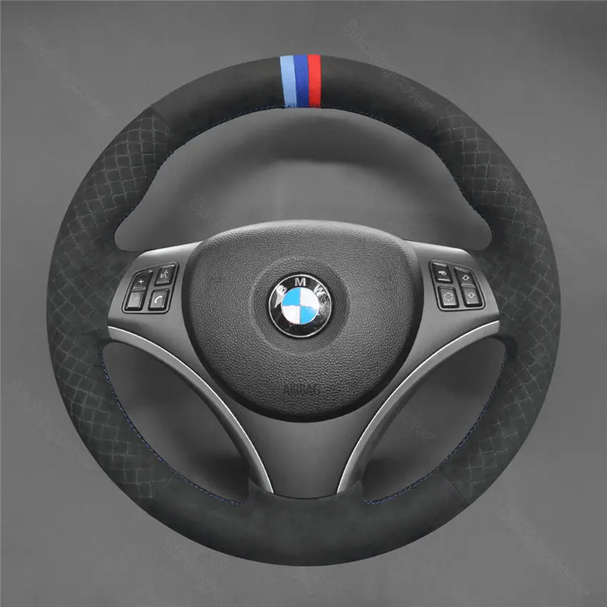 Steering Wheel Cover For BMW E81 E82 E84 E87 E88 E90 E91 E92 E93 335i 2005-2013 image 6
