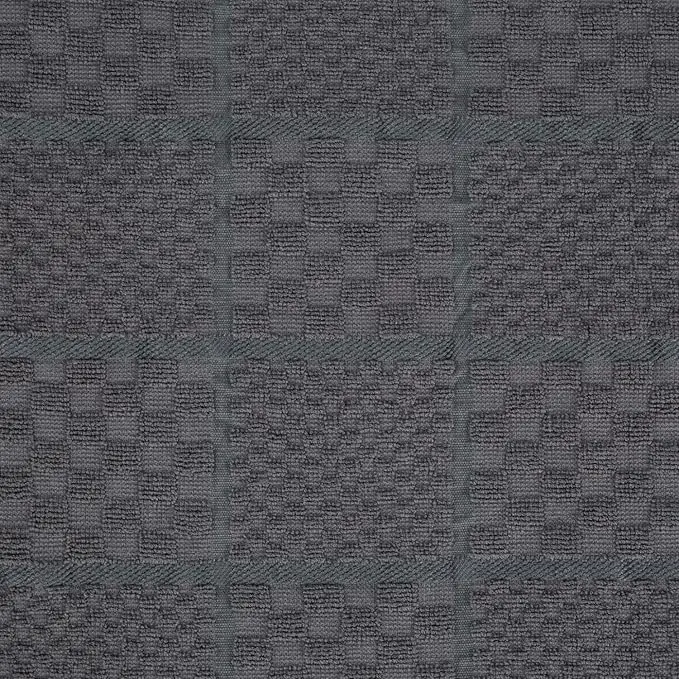 KITCHENAID Quilted Cotton Terry Cloth Oven Mitt, Pot Holder, Kitchen Towel 4-Pack Set, Heat Resistant, Silicone Grip, Gift Set, Charcoal Grey, 16"x26", 7"x13" & 7"x10" image 3