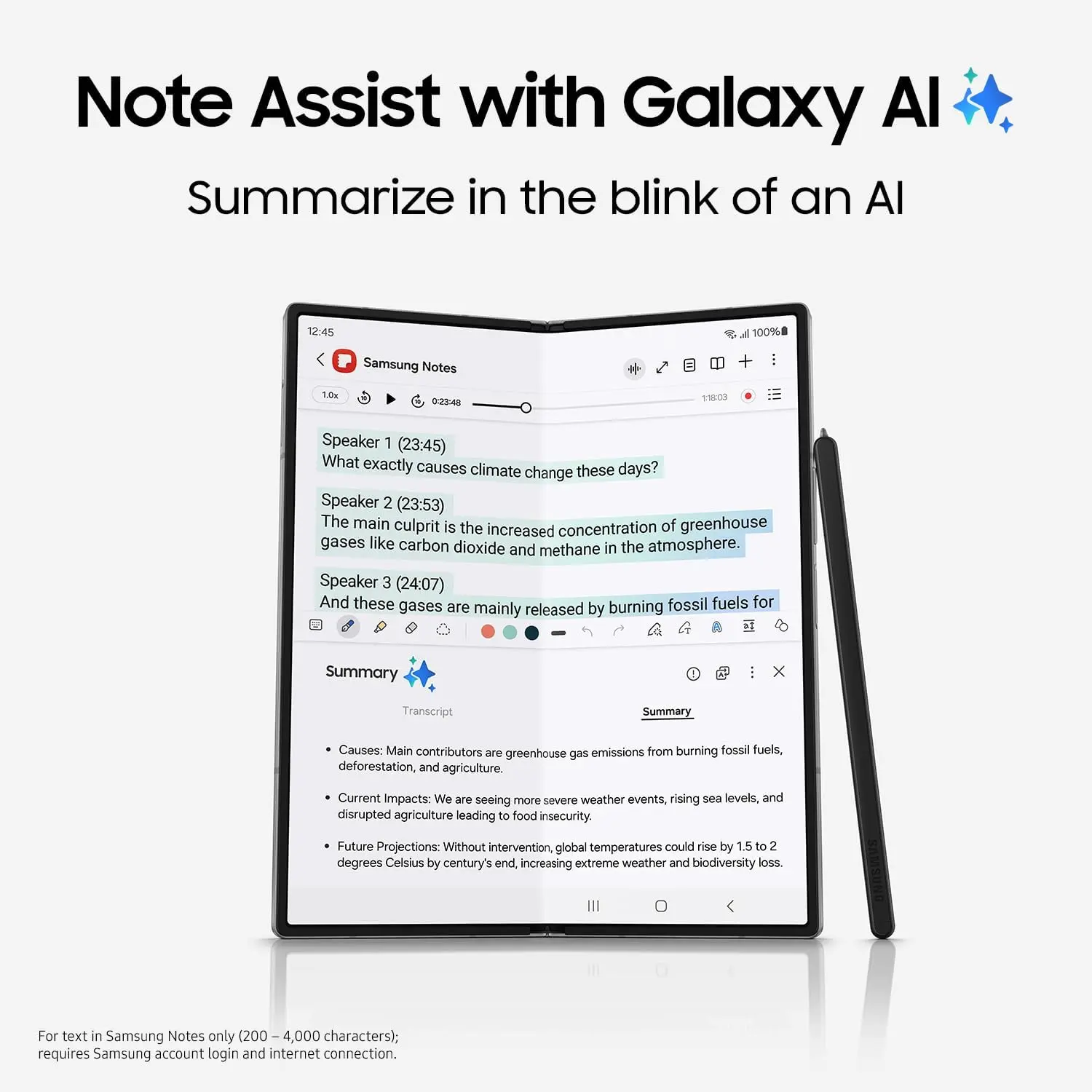 Samsung Galaxy Z Fold 6, 256GB Unlocked Android Smartphone, Circle to Search, Hands-Free Interpreter, AI Photo Edits, Foldable Display for Multitasking, 2024, US 1 Yr Warranty, Navy image 4