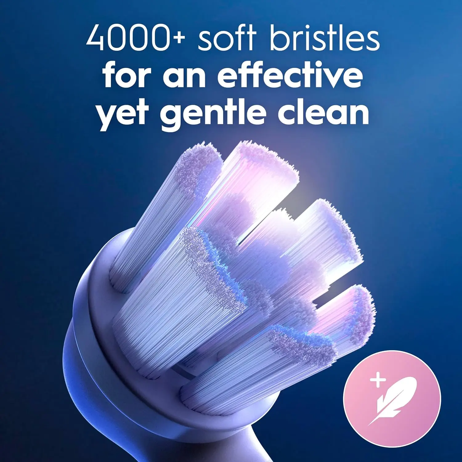 Oral-B iO Ultimate Clean Replacement Brush Heads, 5 Count, 4 Ultimate Clean + 1 Gum & Sensitive White image 5
