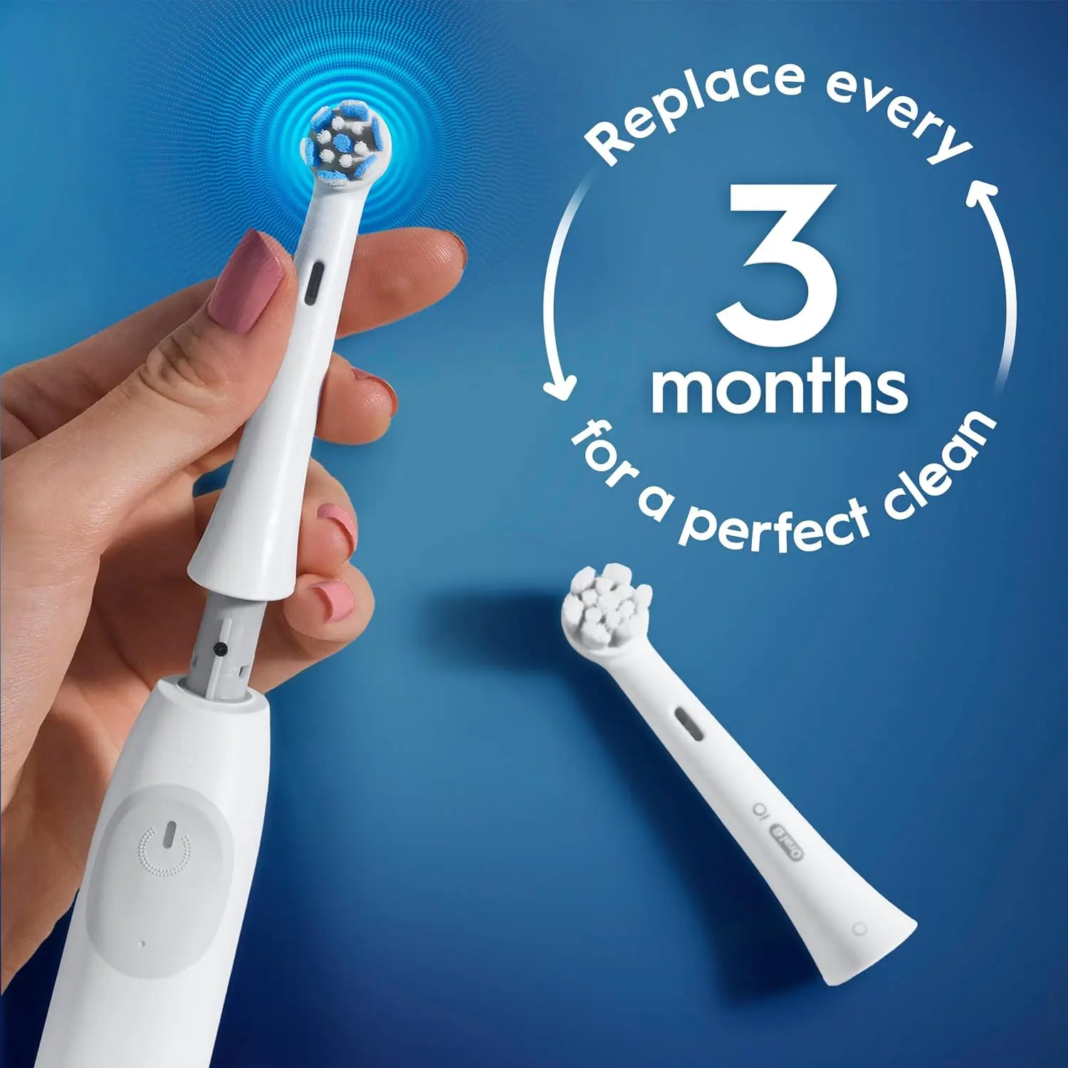 Oral-B iO Ultimate Clean Replacement Brush Heads, 5 Count, 4 Ultimate Clean + 1 Gum & Sensitive White image 7