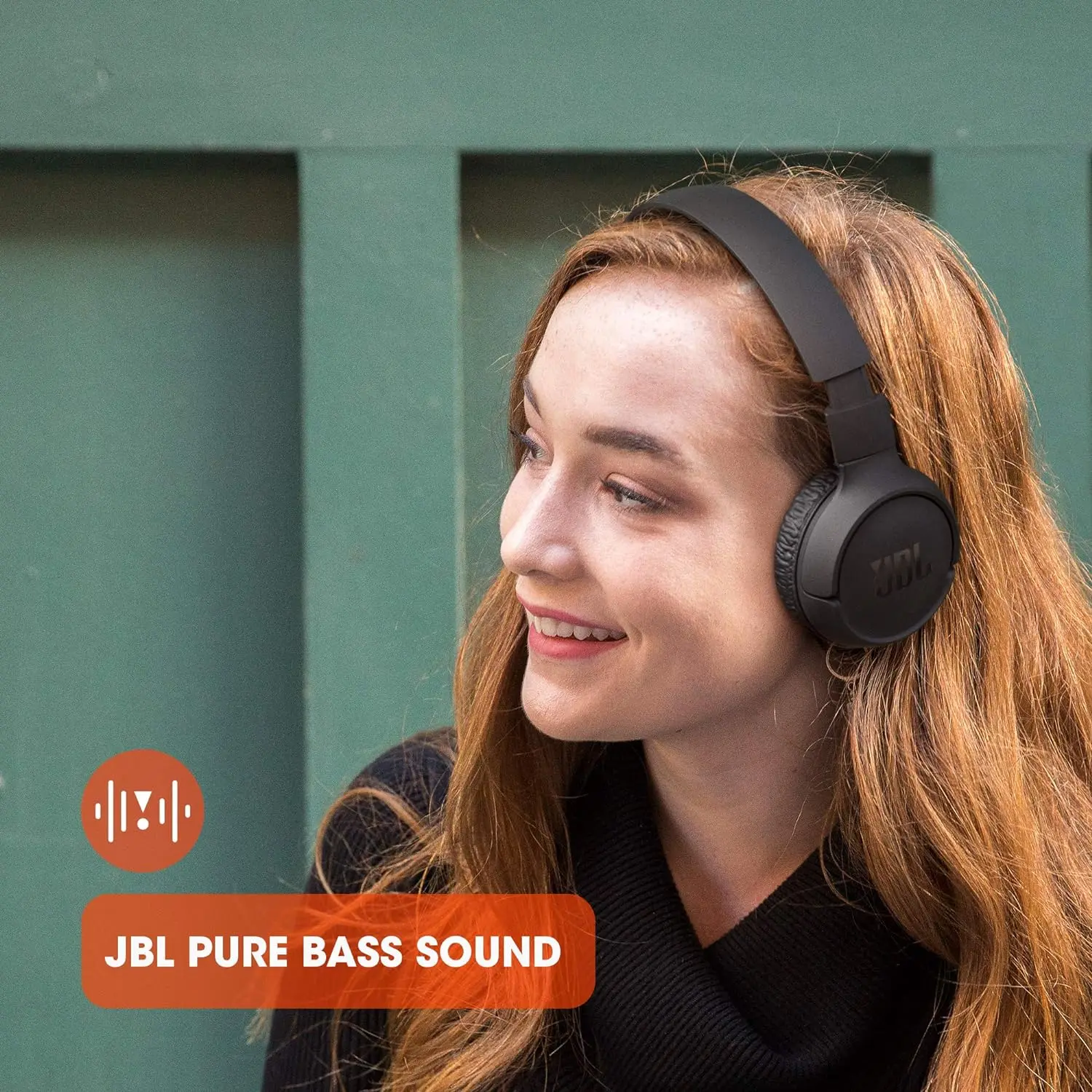 JBL Tune 510BT - Bluetooth headphones with up to 40 hours battery, microphone for call, foldable and comfortable, Android and iOs compatible (Black) image 3