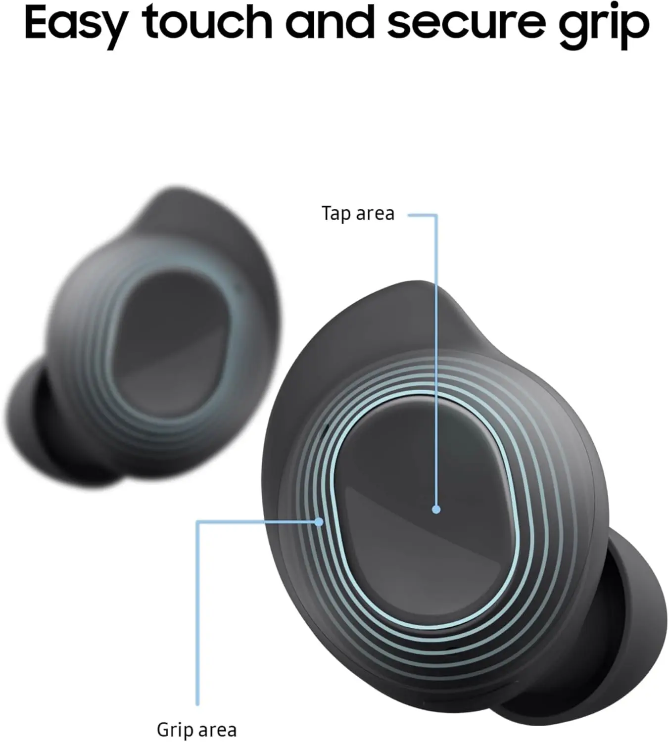 Samsung Galaxy Buds FE True Wireless Bluetooth Earbuds, Comfort and Secure in Ear Fit, Auto Switch Audio, Touch Control, Built-in Voice Assistant, Graphite [US Version, 1Yr Manufacturer Warranty] image 6