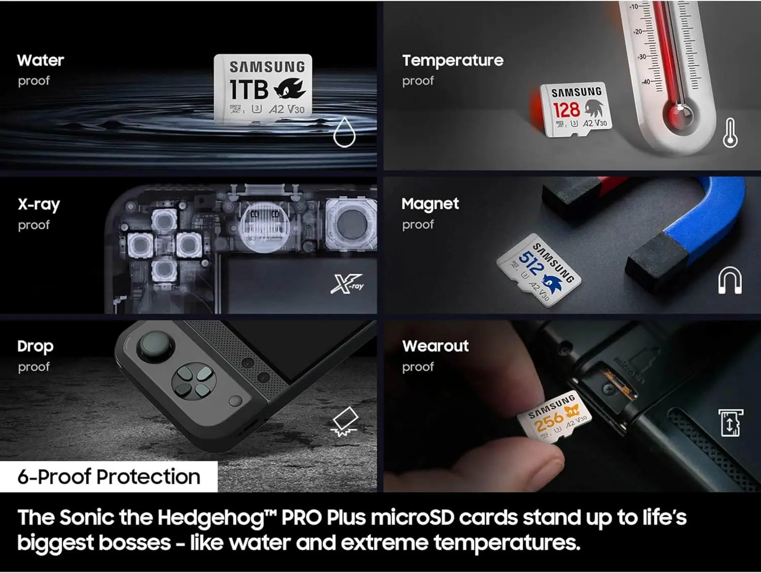Samsung PRO Plus Sonic The Hedgehog + Adapter, 1TB microSDXC, Up-to 180MB/s, Full HD & 4K UHD, UHS-I, C10, U3, V30, A2, for Nintendo-Switch, Steam Deck, GoPRO, DJI Drone, Tablets (MB-MD1T0SA/LC1) image 6