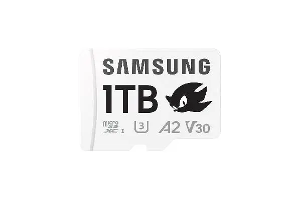 Samsung PRO Plus Sonic The Hedgehog + Adapter, 1TB microSDXC, Up-to 180MB/s, Full HD & 4K UHD, UHS-I, C10, U3, V30, A2, for Nintendo-Switch, Steam Deck, GoPRO, DJI Drone, Tablets (MB-MD1T0SA/LC1) image