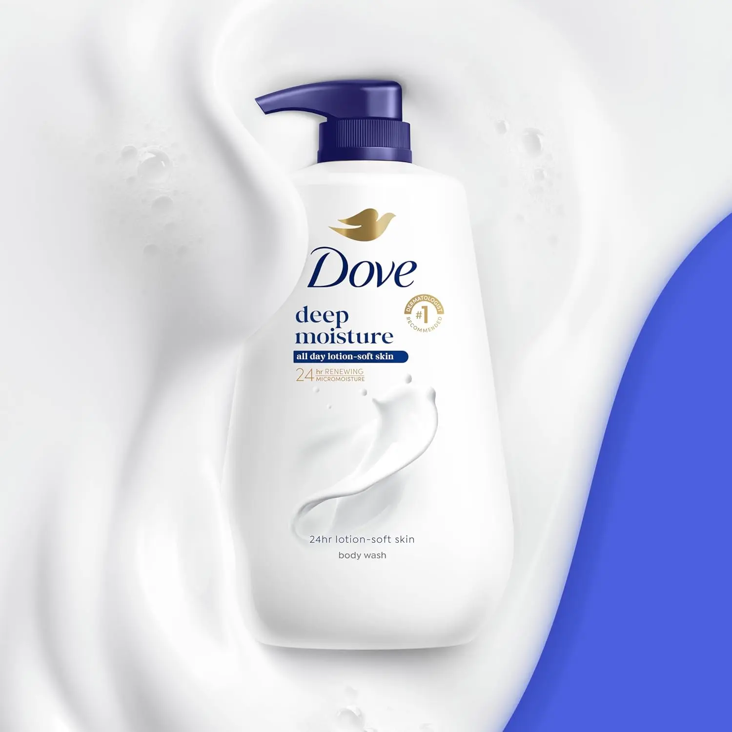 Dove Body Wash Deep Moisture for 24hr Lotion-Soft Skin Moisture Moisturizing Skin Cleanser with No Sulfates No Parabens 30.6 oz image 4