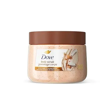 Dove Brown Sugar and Coconut Butter Body Scrub Exfoliates and Deeply Nourishes for Smooth, Radiant Skin 15 oz image 1