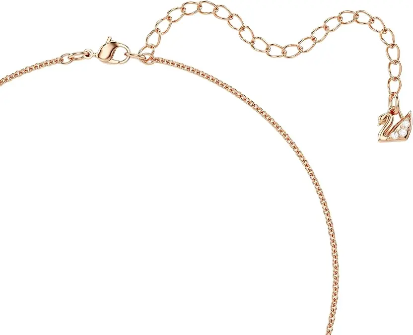 Swarovski Teddy Bear Pendant Necklace, Pink Crystals, Rose Gold-Tone Finish image 3