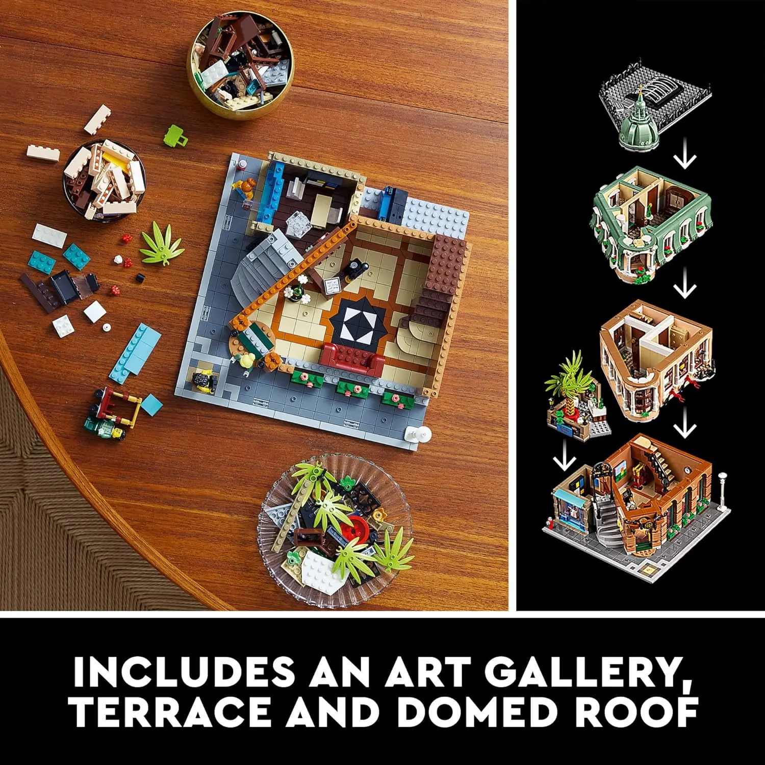 LEGO Icons Boutique Hotel Model Kits - Bedroom or Office Decor for Men & Women, Ages 18+ - Building Blocks for Adults for Display - Gift Idea - 10297 image 3