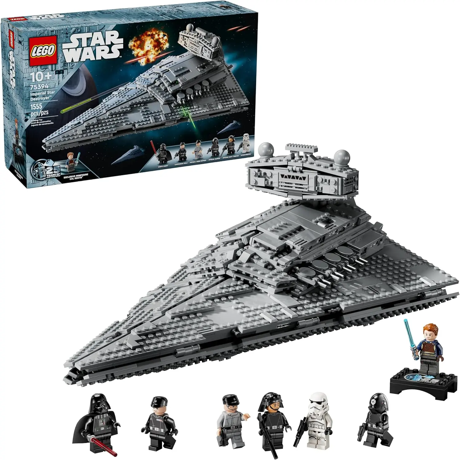 LEGO Star Wars Imperial Star Destroyer Building Toys Set - Build & Display for Boys & Girls, Ages 10+ - Gift for Birthdays - Star Wars Darth Vader & 6 Minifigure Toys - 75394 image 1