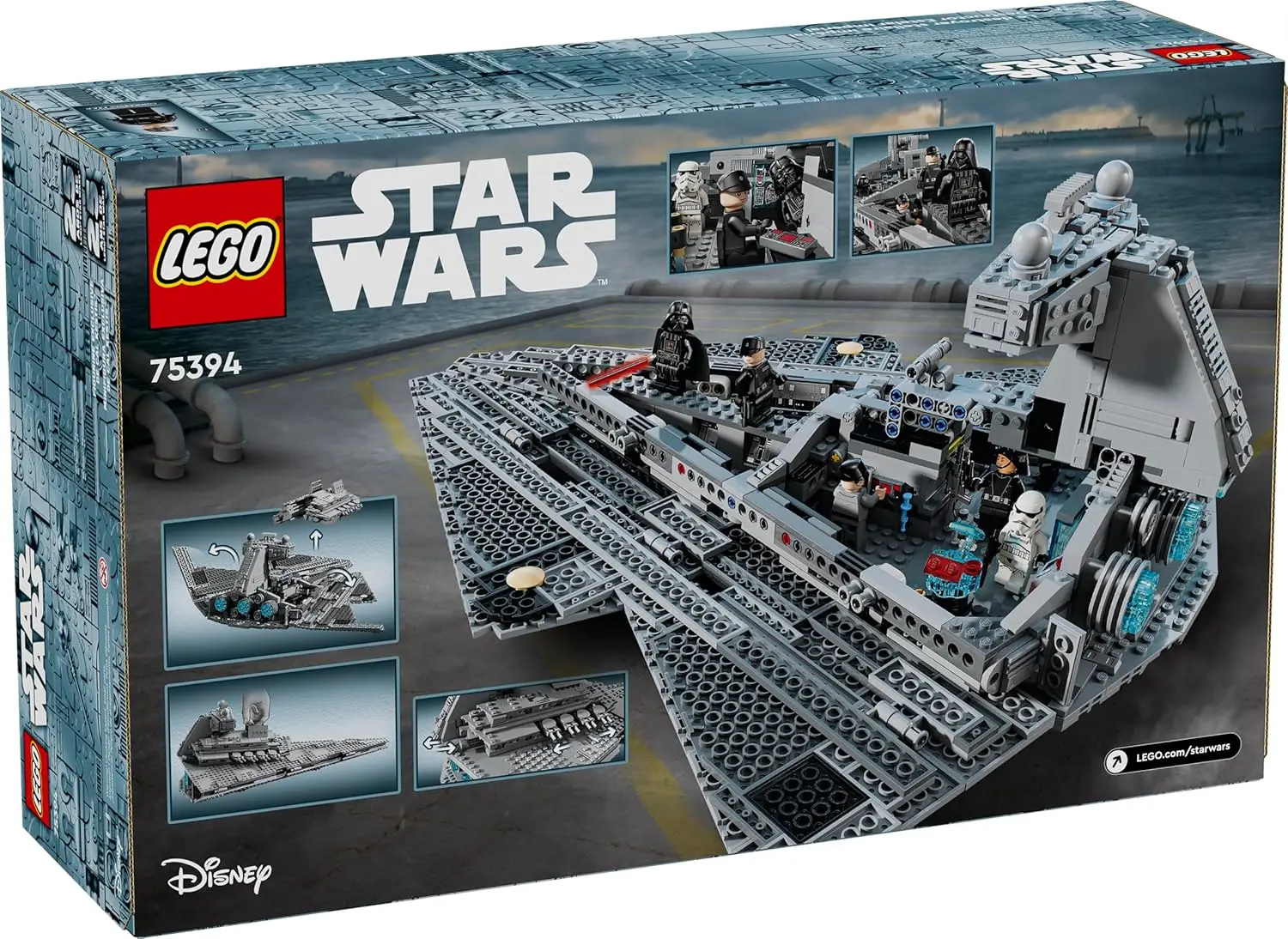 LEGO Star Wars Imperial Star Destroyer Building Toys Set - Build & Display for Boys & Girls, Ages 10+ - Gift for Birthdays - Star Wars Darth Vader & 6 Minifigure Toys - 75394 image 6