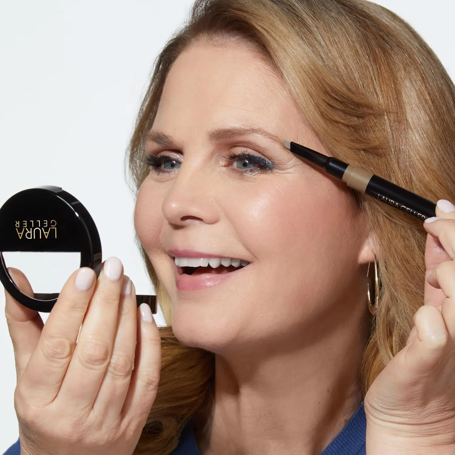 LAURA GELLER NEW YORK Sculpt-n-Stay Waterproof Brow Pencil & Gel- Blonde image 7
