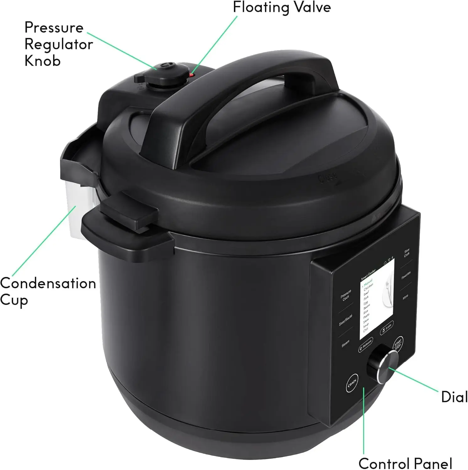 CHEF iQ Smart Pressure Cooker with WiFi and Built-in Scale - Easy-to-Use 10-in-1 Multicooker with 500+ Guided Recipes - Rice Cooker, Slow Cooker, Instant Meals for Foodies - 6 Quart - Family Size image 7