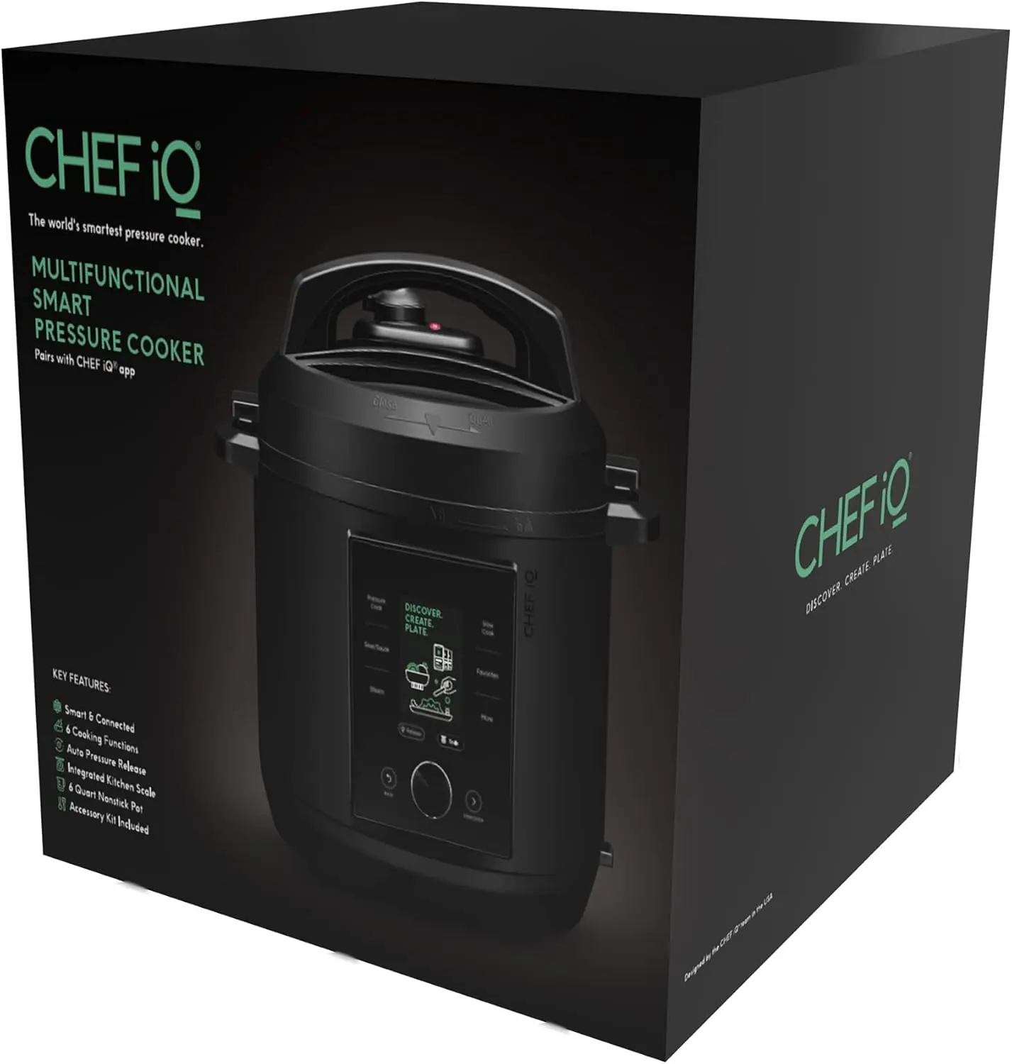 CHEF iQ Smart Pressure Cooker with WiFi and Built-in Scale - Easy-to-Use 10-in-1 Multicooker with 500+ Guided Recipes - Rice Cooker, Slow Cooker, Instant Meals for Foodies - 6 Quart - Family Size image 9