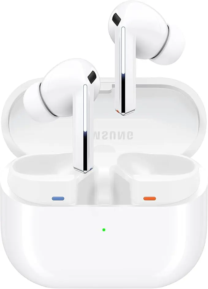Samsung Galaxy Buds 3 Pro AI True Wireless Bluetooth Earbuds, Noise Cancelling, Sound Optimization, Redesigned Comfort Fit, White [US Version, Amazon Exclusive, 2Yr Warranty] image 1