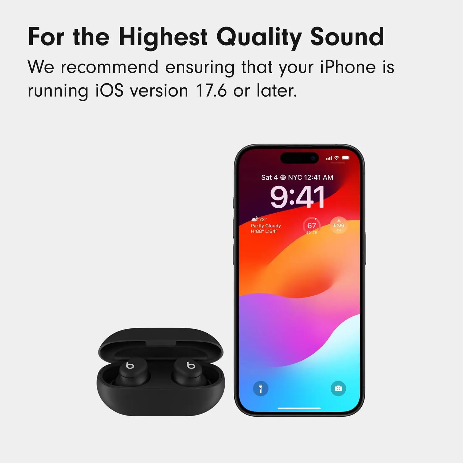 Beats Solo Buds - Wireless Bluetooth Earbuds | 18 Hours of Battery Life | Apple & Android Compatibility | Built-in Microphone - Transparent Red image 8