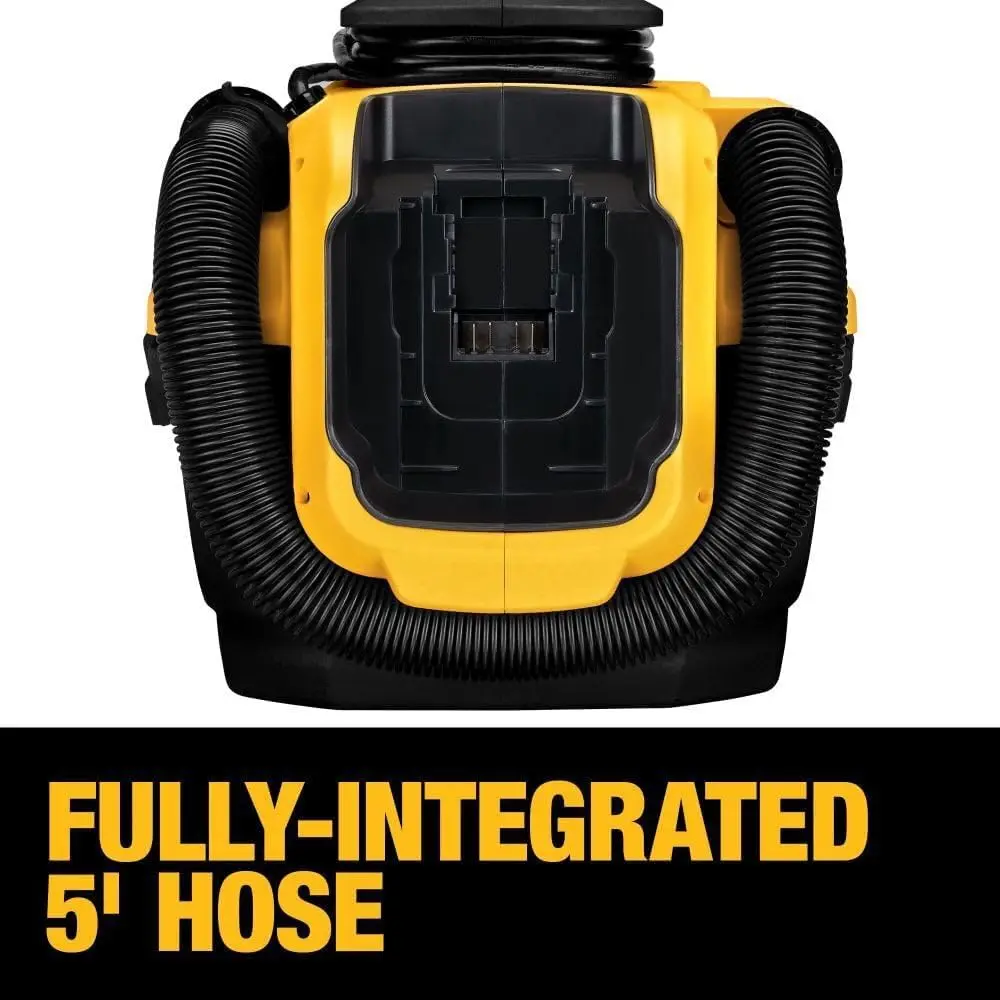 DEWALT Shop Vacuum Wet and Dry, Cordless and Corded Wet Dry Vacuum Cleaner Shop Vac 20V MAX, Portable Shopvac, Tool Only (DCV581H) image 5