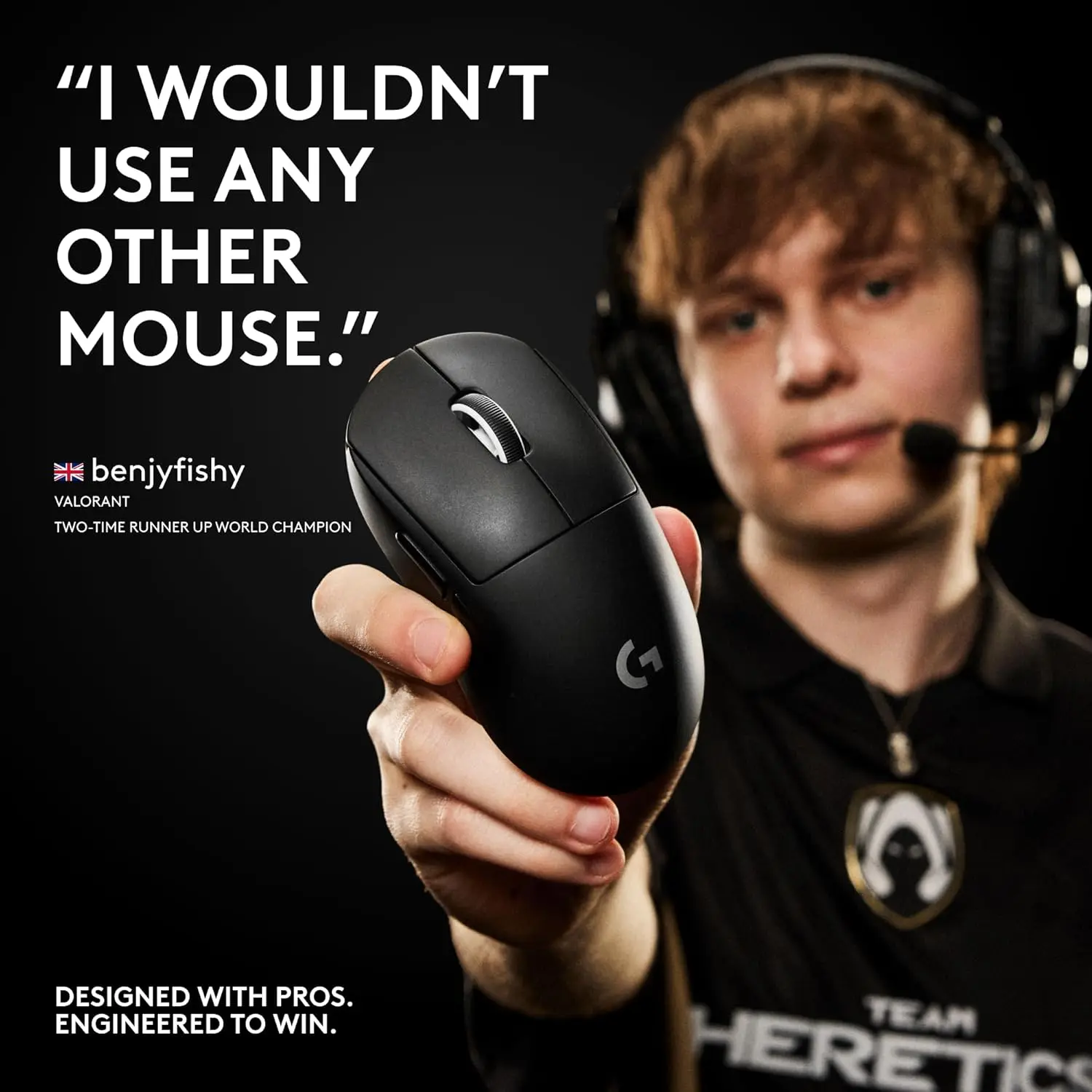 Logitech G PRO X SUPERLIGHT 2 Wireless Gaming Mouse, 60g Pro-Grade with 5 Programmable Buttons, 44k DPI Sensor, 8kHz Report Rate, USB-C Charging for PC/Mac - Black image 7