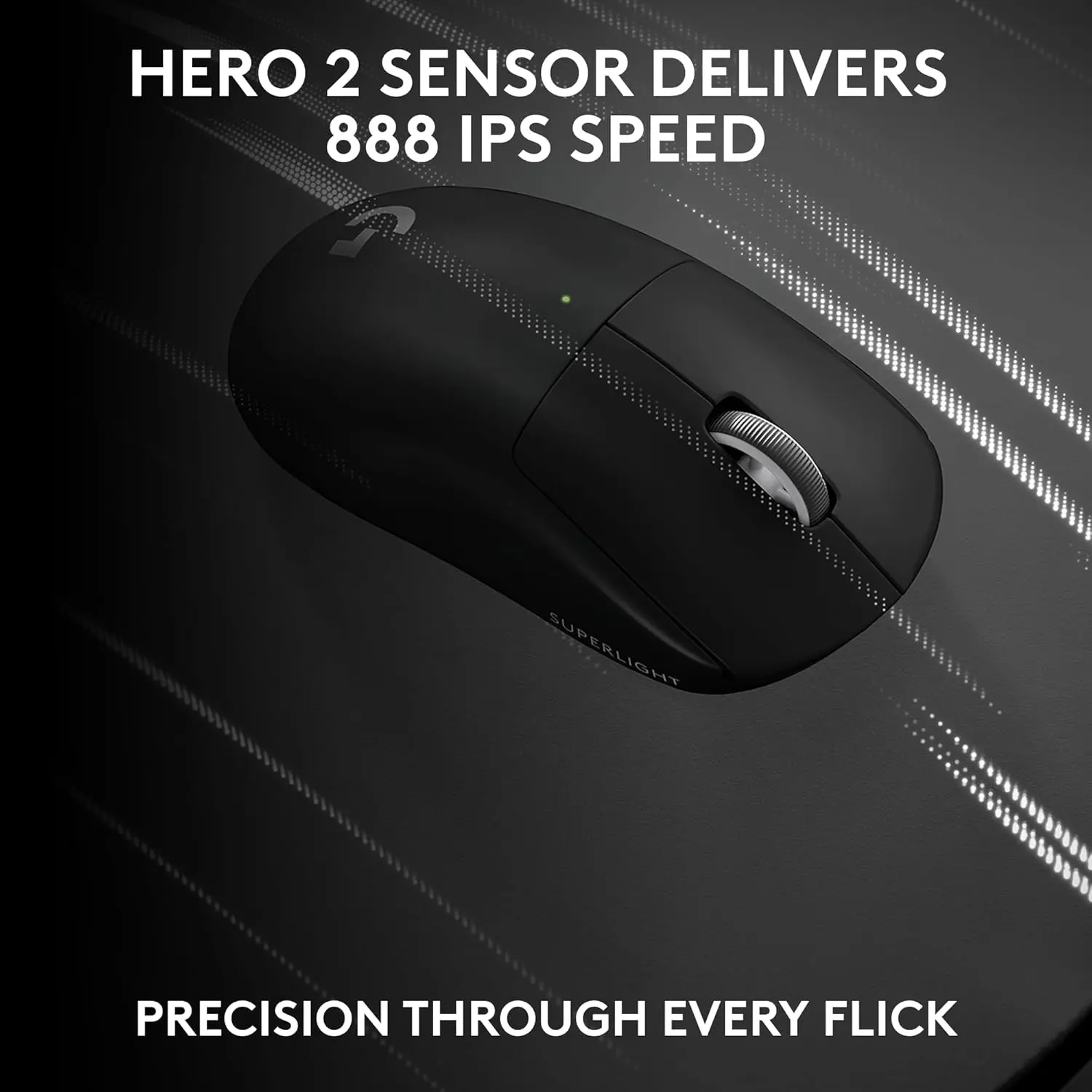 Logitech G PRO X SUPERLIGHT 2 Wireless Gaming Mouse, 60g Pro-Grade with 5 Programmable Buttons, 44k DPI Sensor, 8kHz Report Rate, USB-C Charging for PC/Mac - Black image 13