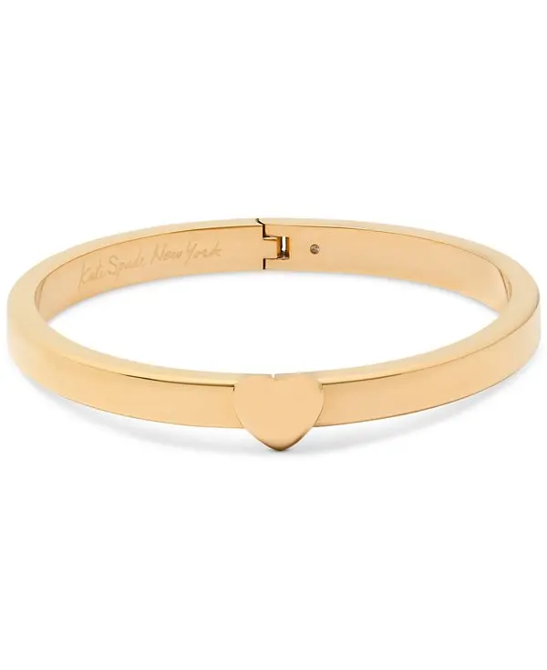 Enamel Polished Heart You Bangle Bracelet image 1