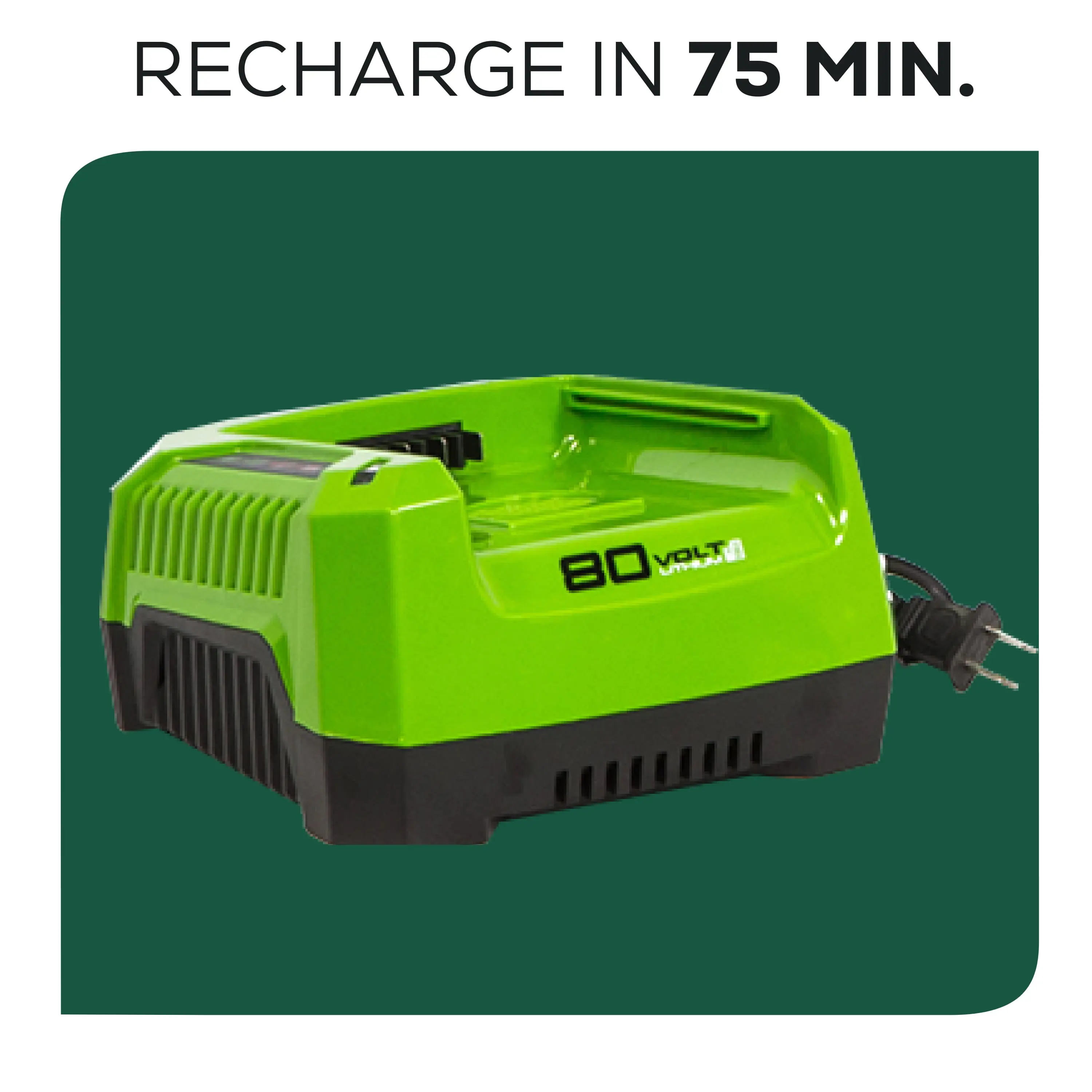 Greenworks 80V 21" Self Propelled Mower, 5Ah Battery and Charger 2502402NV​ image 10