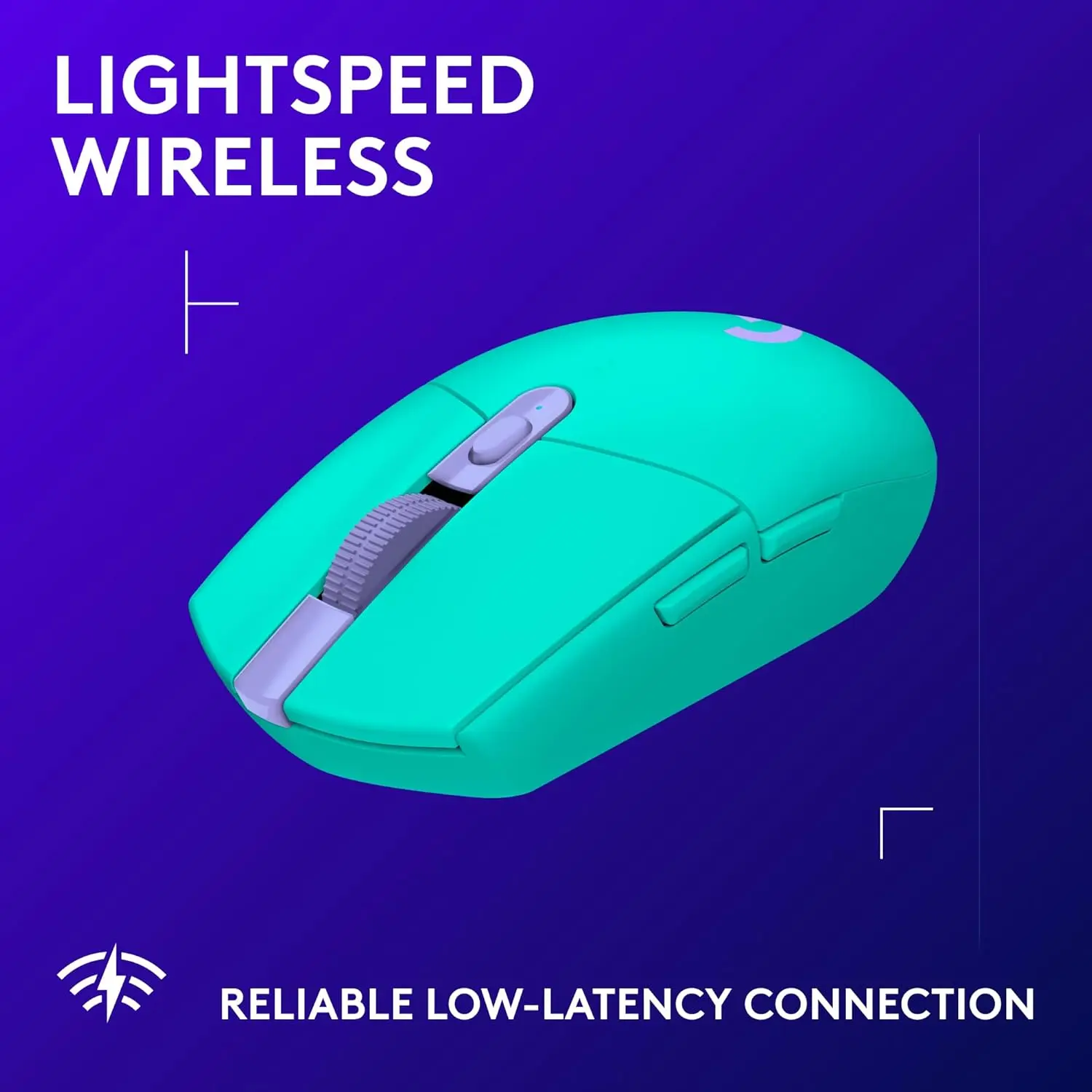 Logitech G305 LIGHTSPEED Wireless Gaming Mouse, Hero 12K Sensor, 12,000 DPI, Lightweight, 6 Programmable Buttons, 250h Battery Life, On-Board Memory, PC/Mac - Mint image 3
