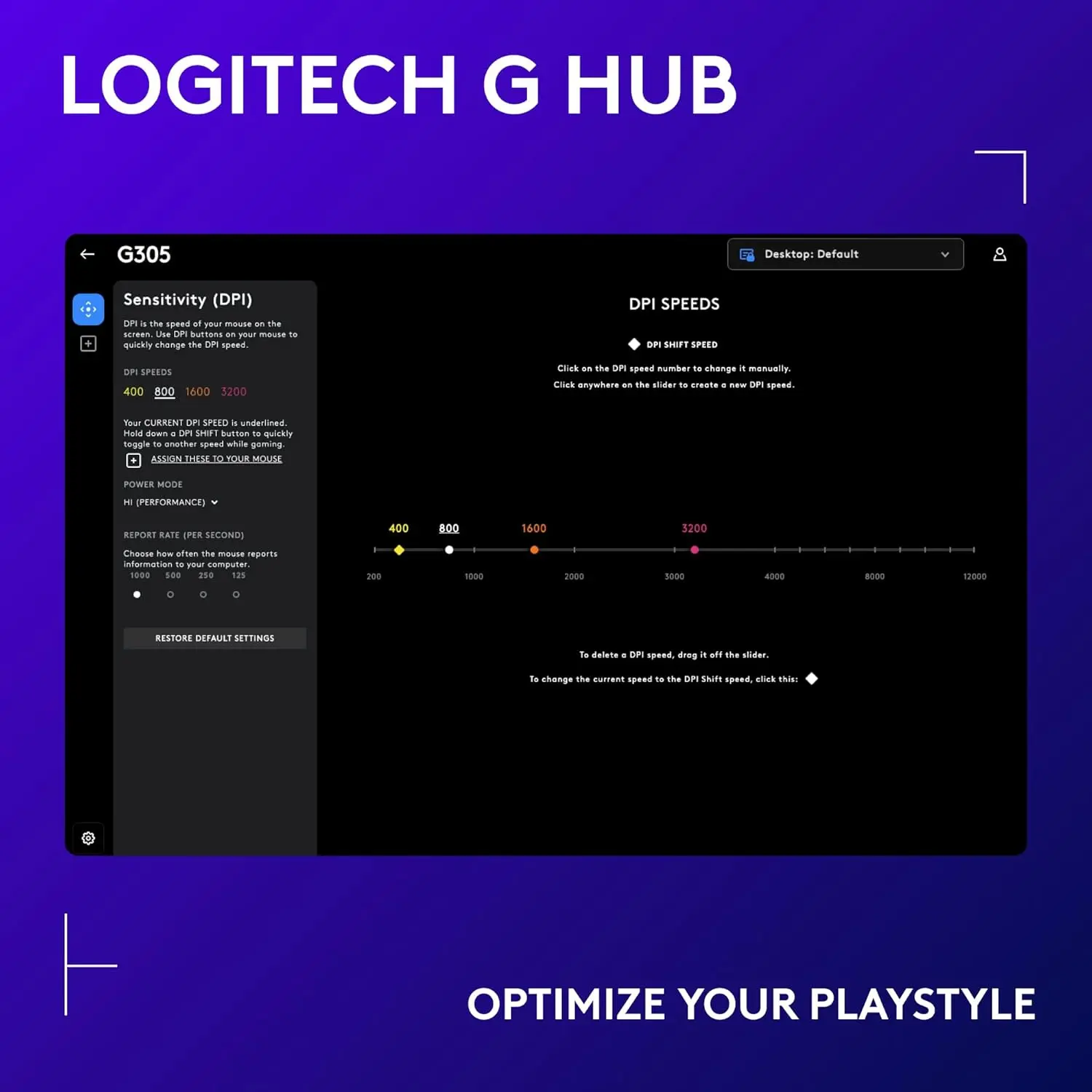 Logitech G305 LIGHTSPEED Wireless Gaming Mouse, Hero 12K Sensor, 12,000 DPI, Lightweight, 6 Programmable Buttons, 250h Battery Life, On-Board Memory, PC/Mac - Mint image 5