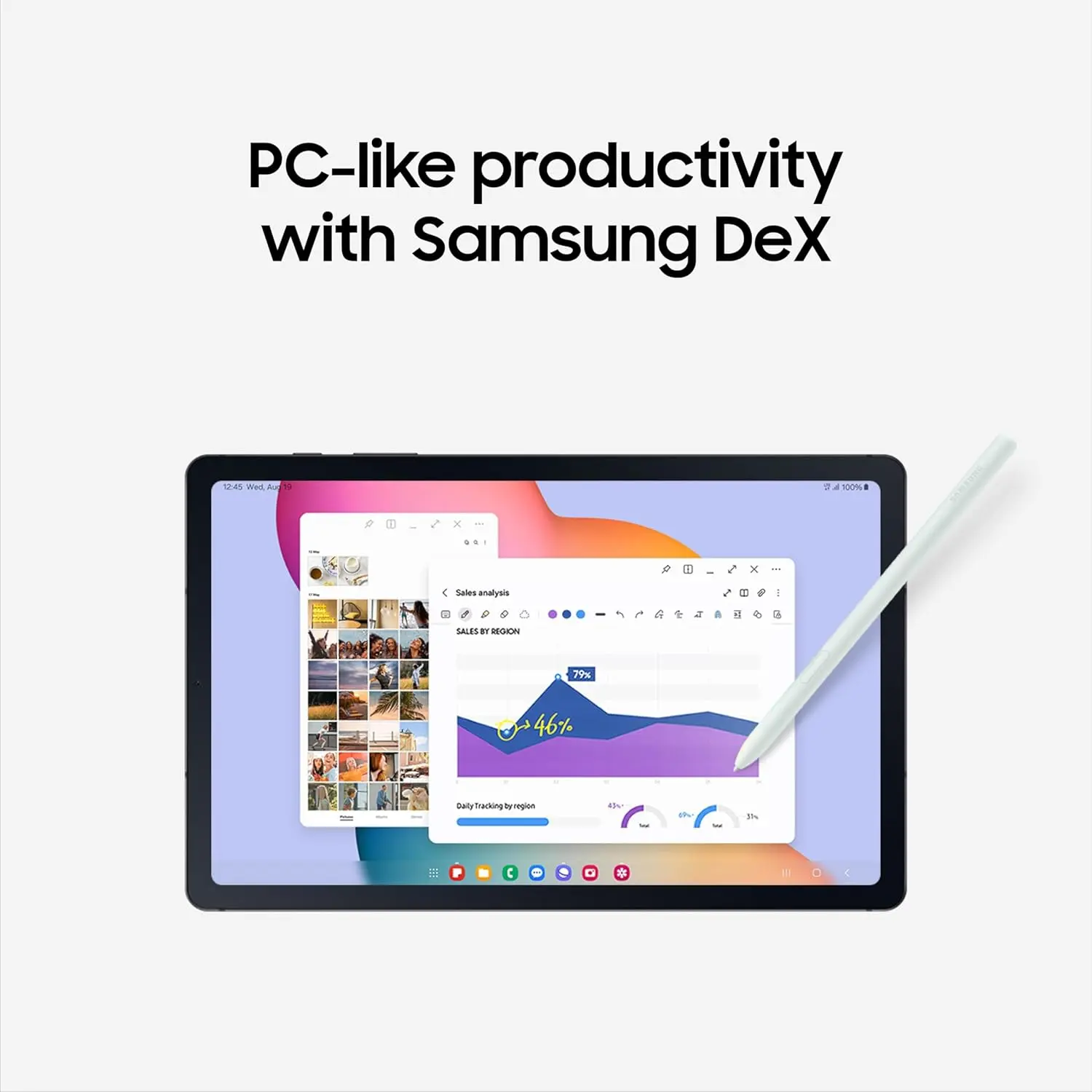 Samsung Galaxy Tab S6 Lite (2024) 10.4" 64GB WiFi Android Student Tablet, S Pen for Note-Taking, Gaming Ready, Long Battery Life, Expandable Storage, US Version, Oxford Gray, Amazon Exclusive image 5