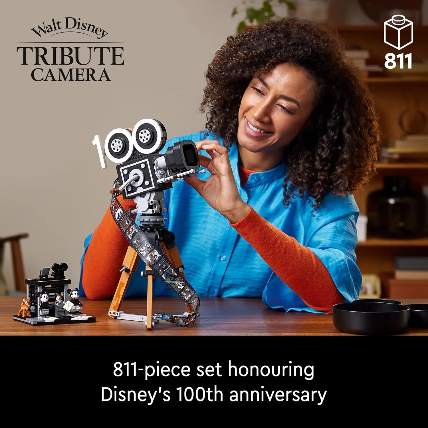 LEGO Disney Walt Disney Tribute Camera Building Set - Bedroom or Office Decor for Men & Women, Ages 18+ - Collectible Craft Model Kit - Gift Idea for Fans - 43230 image 2