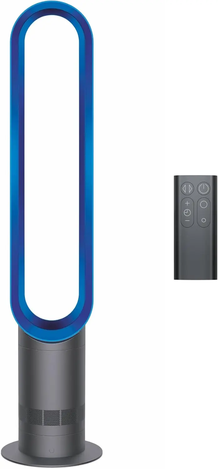 Dyson Cool AM07 Air Multiplier Bladeless Tower Fan, Iron/Blue image 1