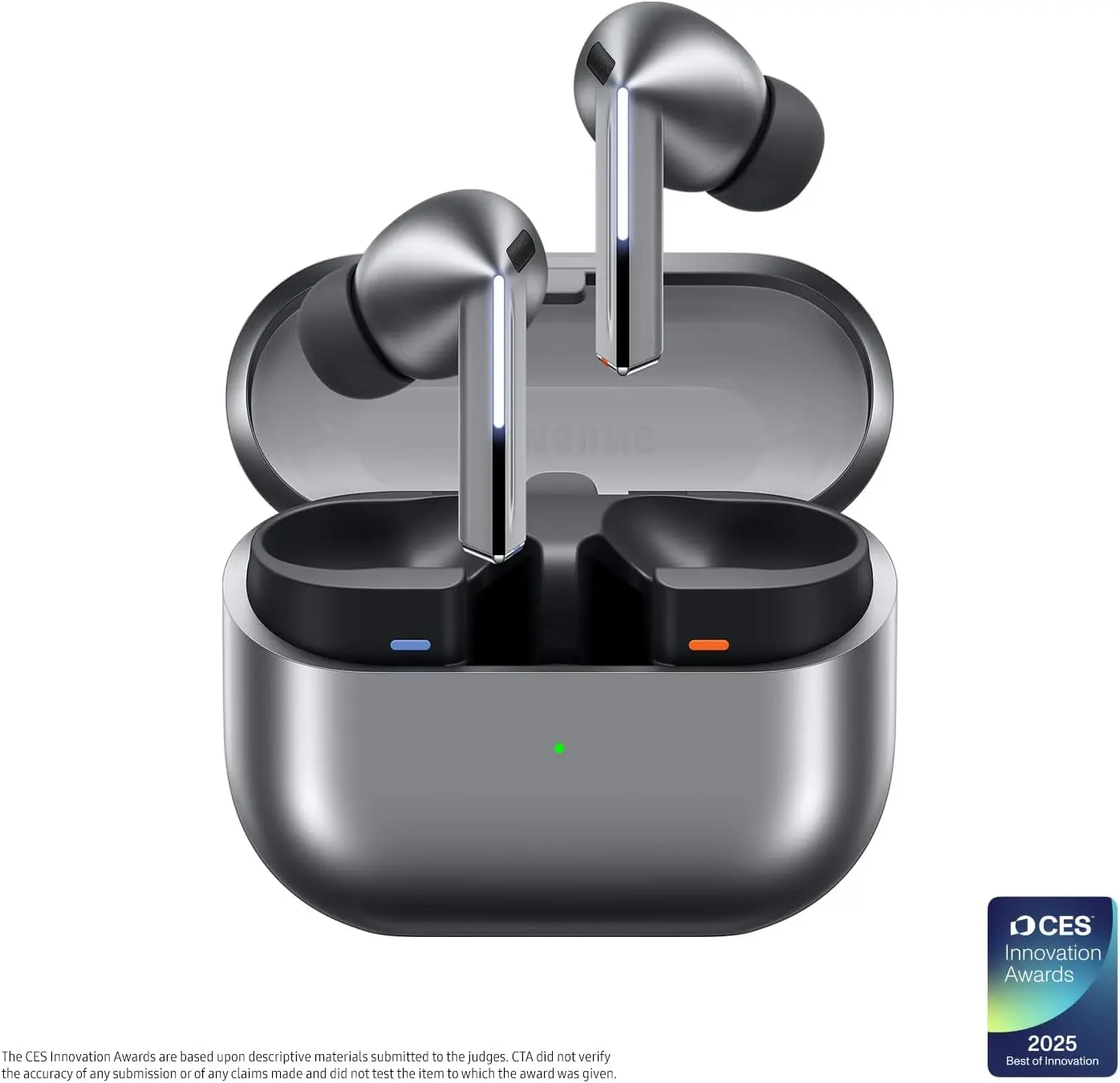 Samsung Galaxy Buds 3 Pro AI True Wireless Bluetooth Earbuds, Noise Cancelling, Sound Optimization, Redesigned Comfort Fit, Silver [US Version, Amazon Exclusive, 2Yr Warranty] image 1