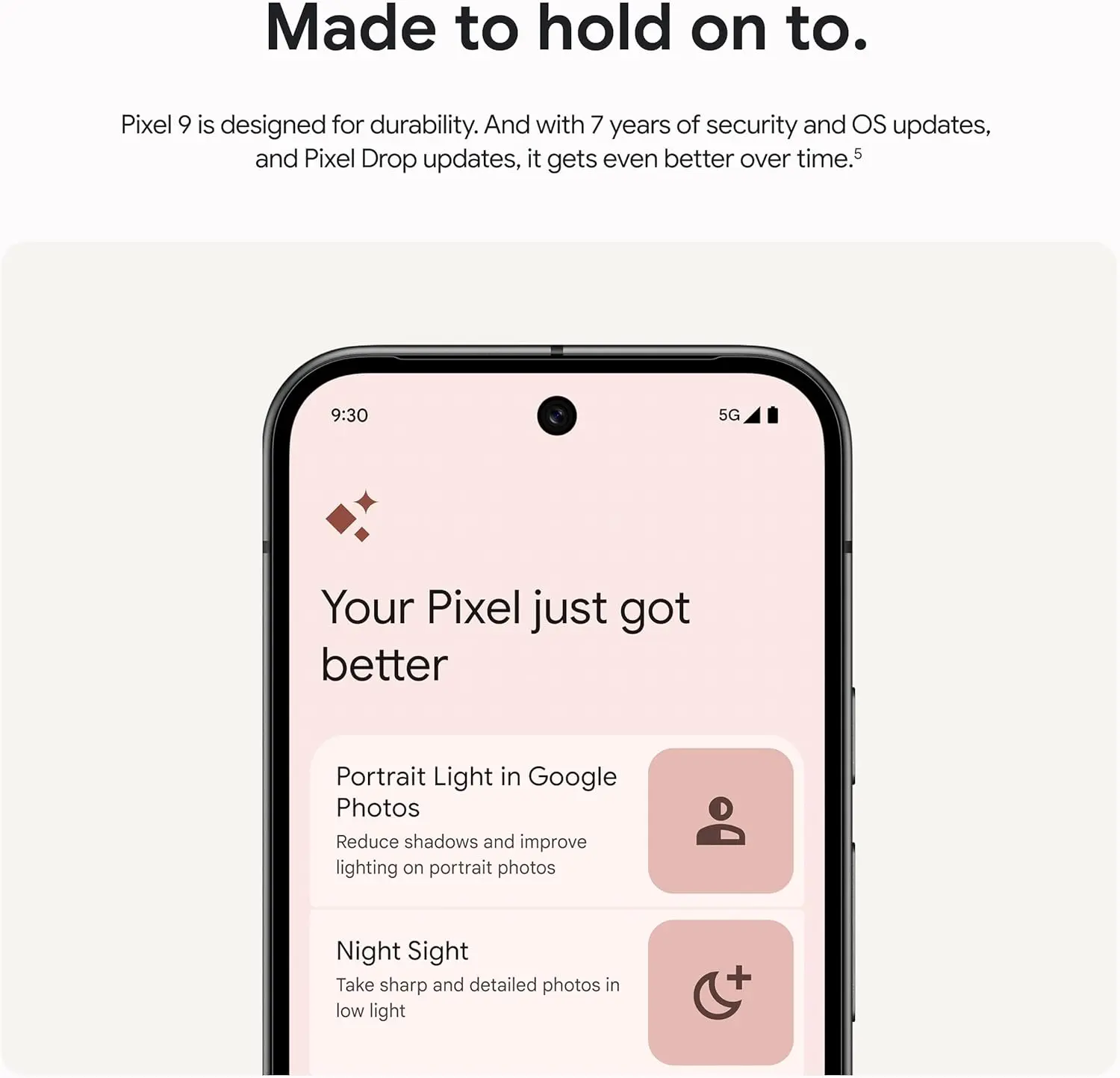 Google Pixel 9 - Unlocked Android Smartphone with Gemini, 24-Hour Battery, Advanced Camera, and 6.3" Actua Display - Obsidian - 128 GB image 7