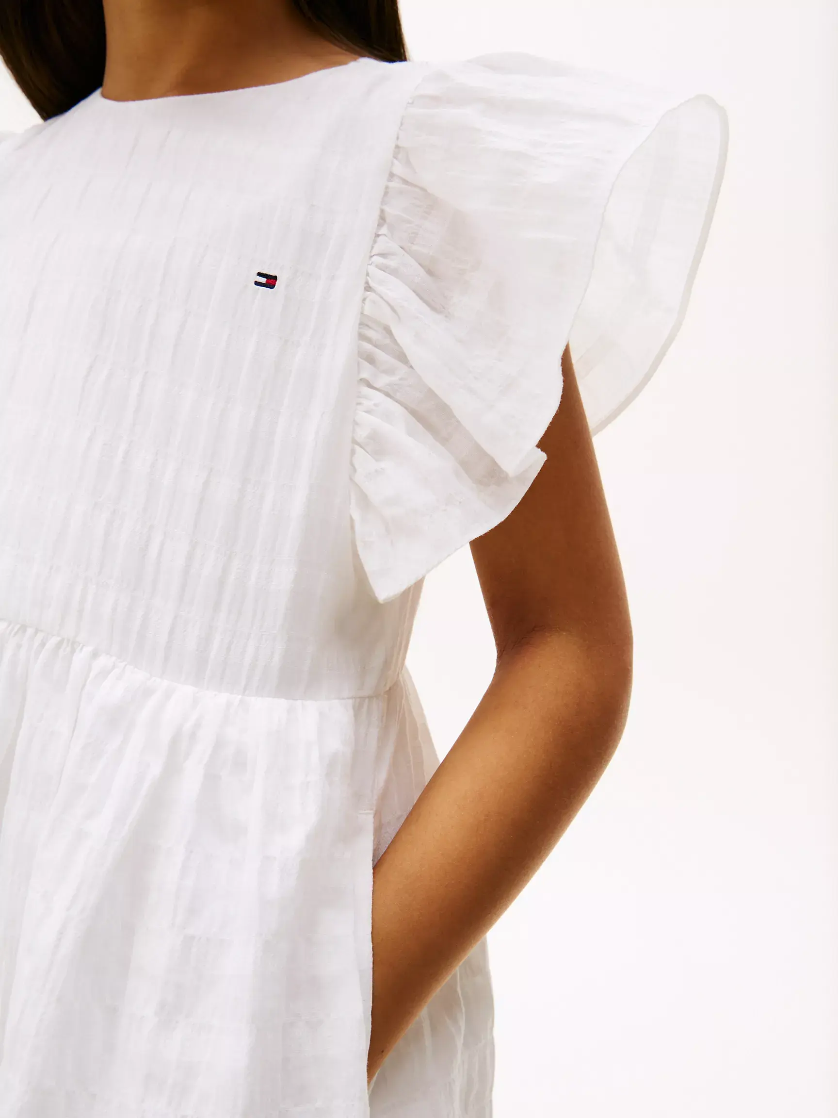 Kids' Textured Flutter-Sleeve Dress image 2