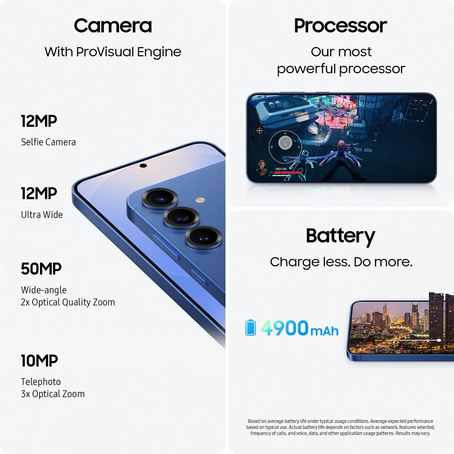 Samsung Galaxy S25+ Cell Phone, 256GB Smartphone, Unlocked Android, AI Night Mode Camera, Snapdragon 8 Elite Fast Processor, ProScaler Display, 4900mAh Battery, 2025, US 1 Yr Warranty, Icyblue image 6