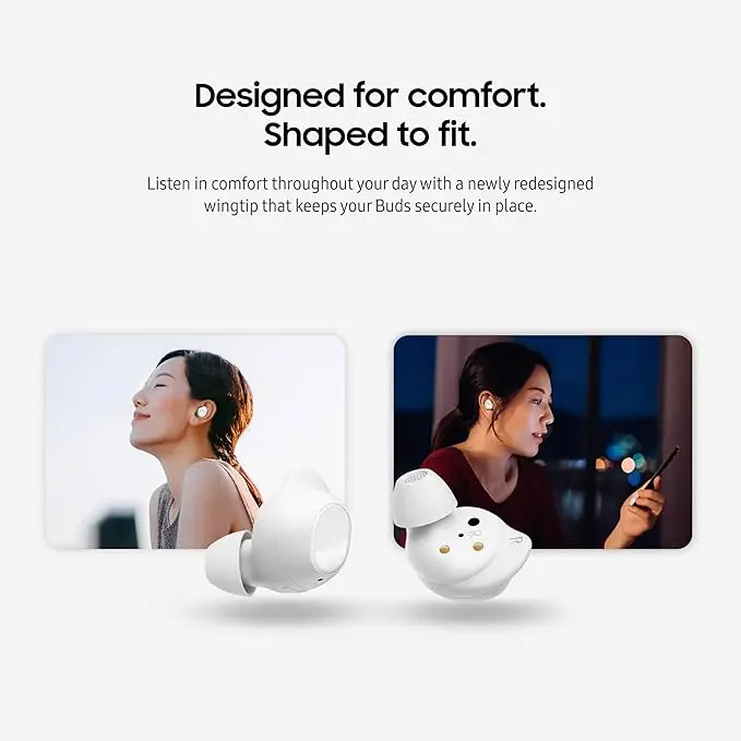 Samsung Galaxy Buds FE True Wireless Bluetooth Earbuds, In-Ear Secure Fit, Noise Cancelling, Auto Switch Audio, Touch Control, Built-in Voice Assistant, White [US Version, 1Yr Manufacturer Warranty] image 5