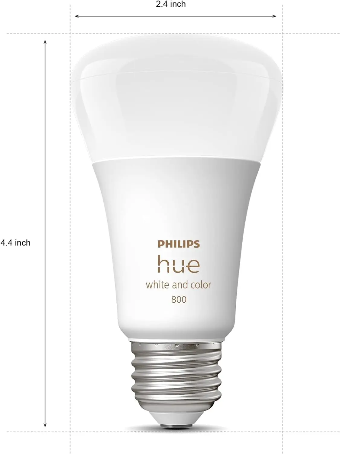 Philips Hue A19 LED Smart Light Bulb - White and Color Ambiance - 60W Indoor Light Bulb - Control with Hue App - Works with Alexa, Google Assistant and Apple Homekit - 3 Pack image 6