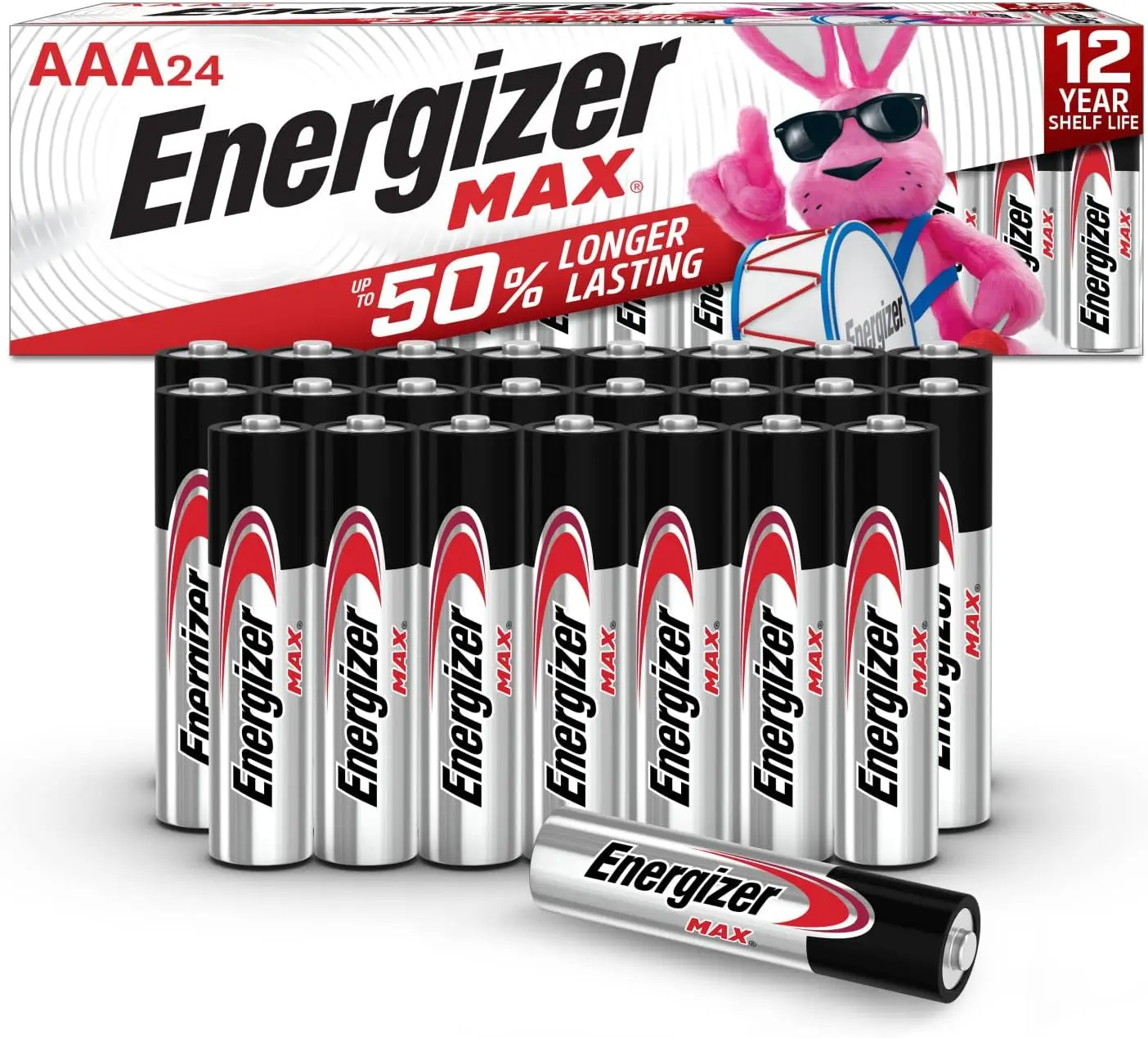 Energizer AAA Batteries, Max Triple A Max Battery Alkaline, 24 Count image