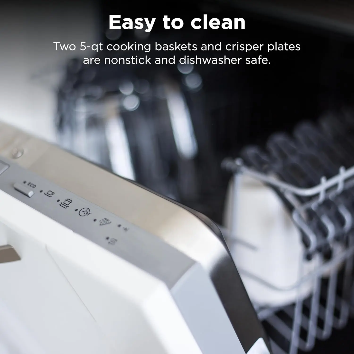 Ninja Foodi 10QT 6-in-1 DualZone Smart XL Air Fryer, 2 Independent 5QT Baskets, Smart Cook Thermometer, Match Cook, Smart Finish, Air Fry, Roast, Bake, Dehydrate, Reheat, Grey, DZ550 image 6