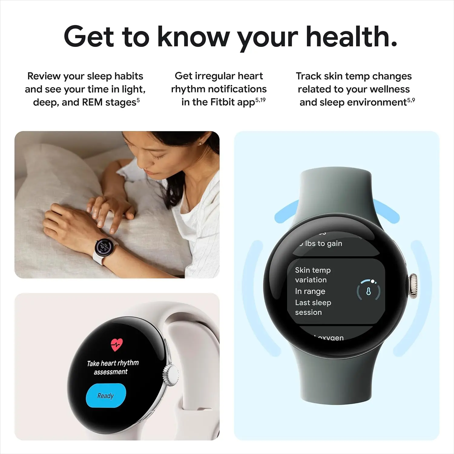 Google Pixel Watch 2 (Previous Model) with the Best of Fitbit - Heart Rate Tracking, Stress Management, Safety Features - Android Smartwatch - Polished Silver Aluminum Case - Bay Active Band - LTE image 6