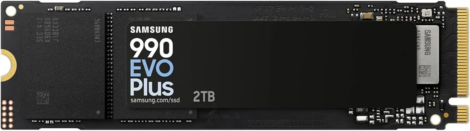 Samsung 990 EVO Plus SSD 2TB, PCIe Gen 4x4, Gen 5x2 M.2 2280, Speeds Up-to 7,250 MB/s, Upgrade Storage for PC/Laptops, HMB Technology and Intelligent Turbowrite 2.0, (MZ-V9S2T0B/AM) image 1