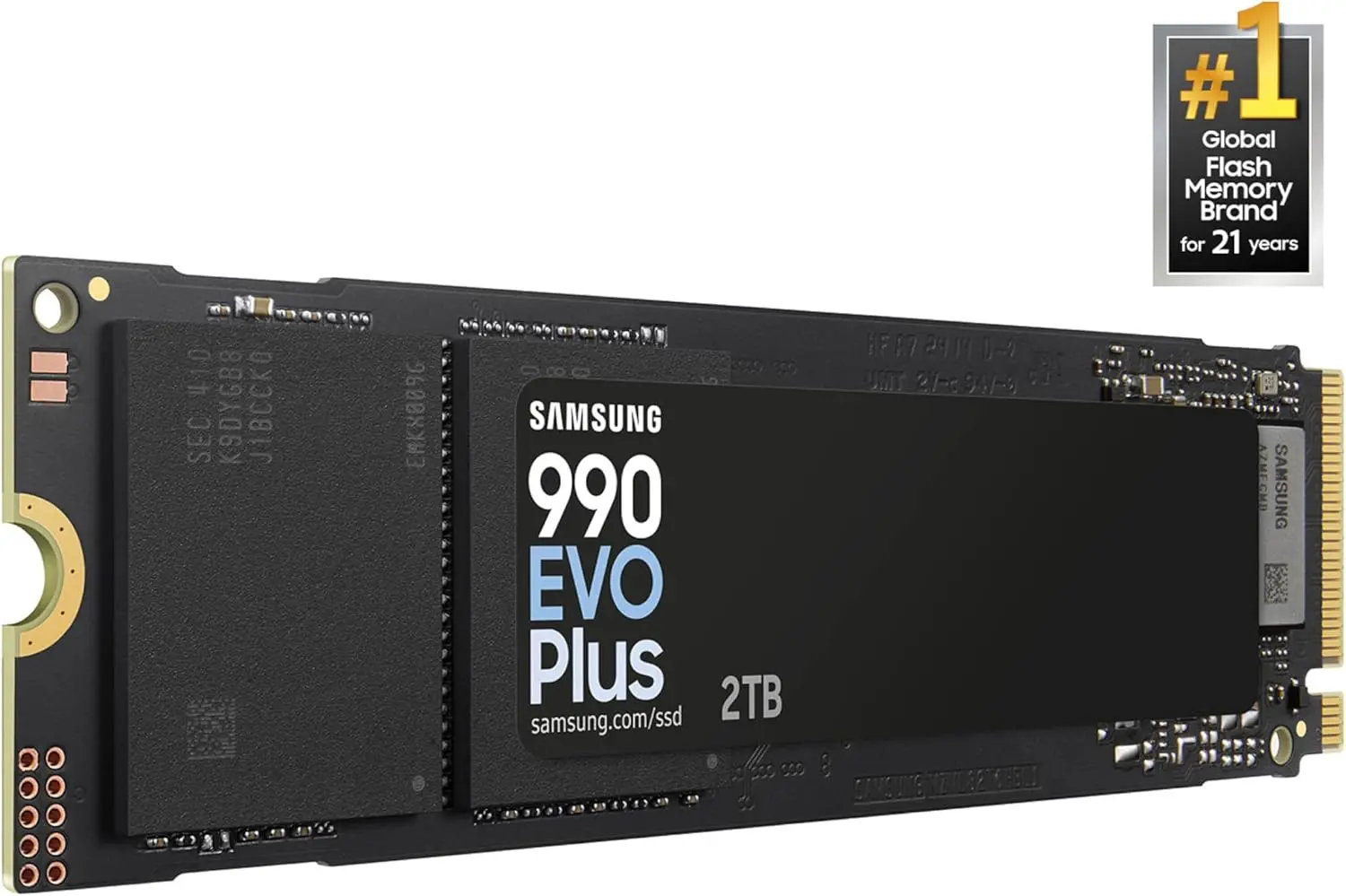 Samsung 990 EVO Plus SSD 2TB, PCIe Gen 4x4, Gen 5x2 M.2 2280, Speeds Up-to 7,250 MB/s, Upgrade Storage for PC/Laptops, HMB Technology and Intelligent Turbowrite 2.0, (MZ-V9S2T0B/AM) image 2