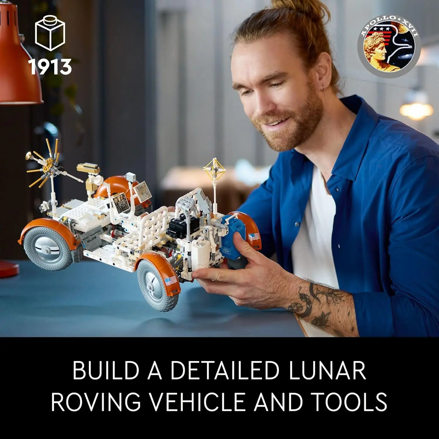 LEGO Technic NASA Apollo Lunar Roving Vehicle LRV Building Set - Collectible Set for Adults, Ages 18+ - Model Kit of Space Rover W/Authentic Details - Gift for Men & Women - 42182 image 2