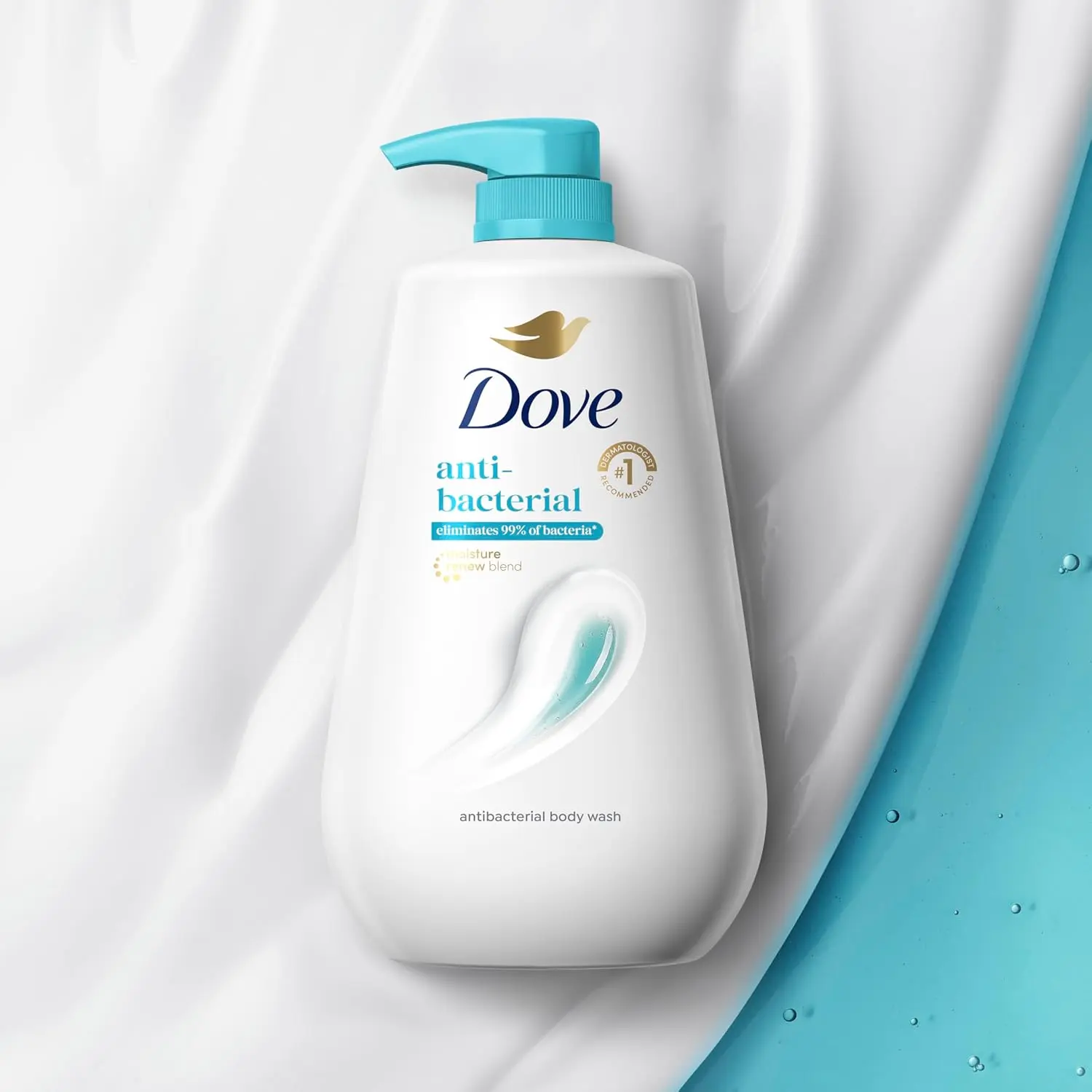 Dove Body Wash with Pump Antibacterial For All Skin Types Protects from Dryness 30.6 oz image 6