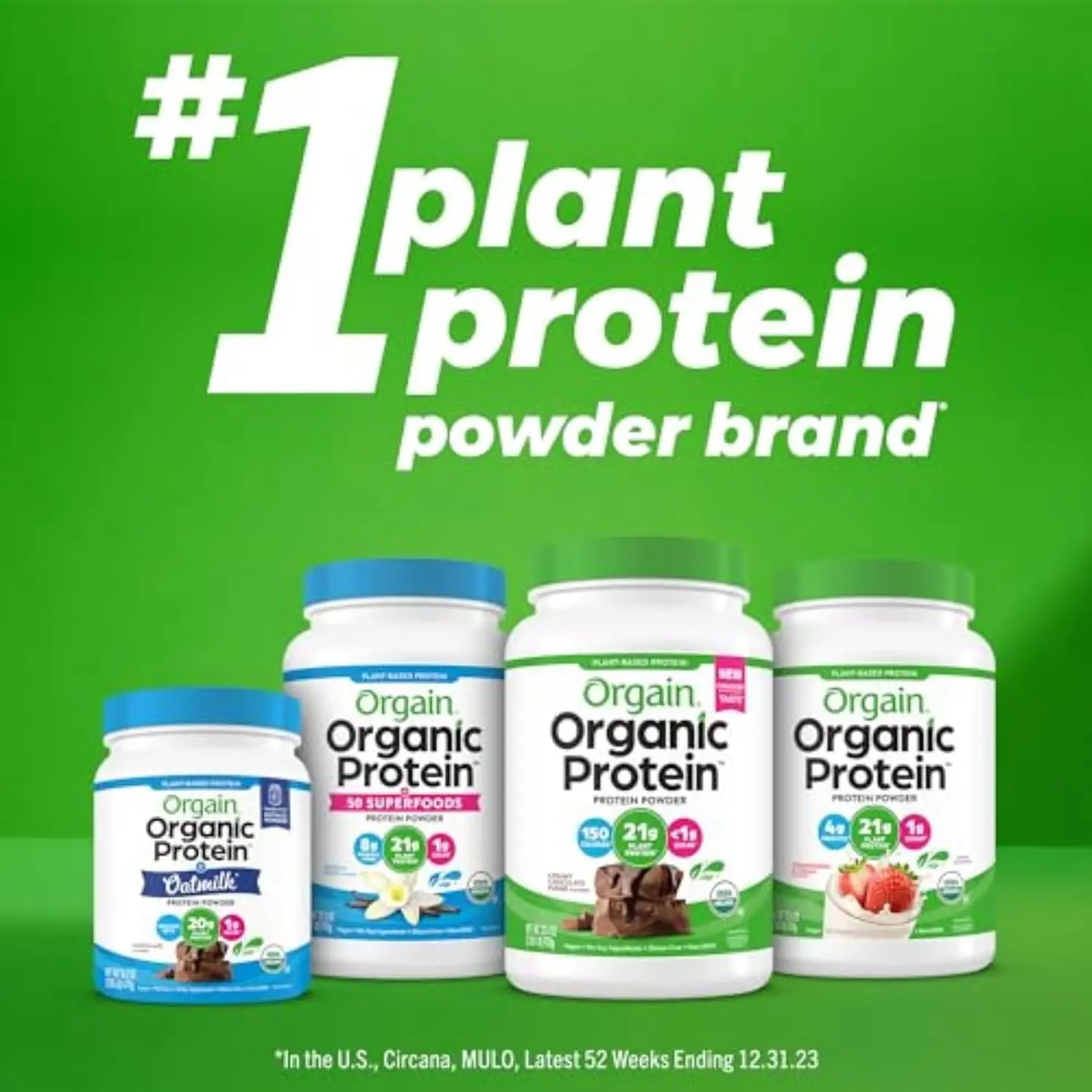 Orgain Organic Vegan Protein Powder, Creamy Chocolate Fudge - 21g Plant Protein, 6g Prebiotic Fiber, Low Net Carb, No Lactose Ingredients, No Added Sugar, Non-GMO, For Shakes & Smoothies, 2.03 lb image 7