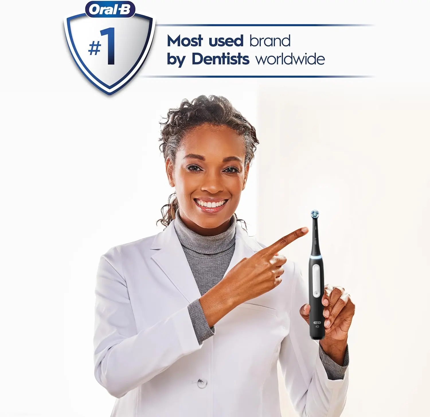 Oral-B iO Deep Clean Rechargeable Electric Powered Toothbrush, Icy Blue with iO Series 3 Limited, 2 Brush Heads and Travel Case - Pressure Sensor to Protect Gums - 3 Cleaning Settings - 2 Minute Timer image 8
