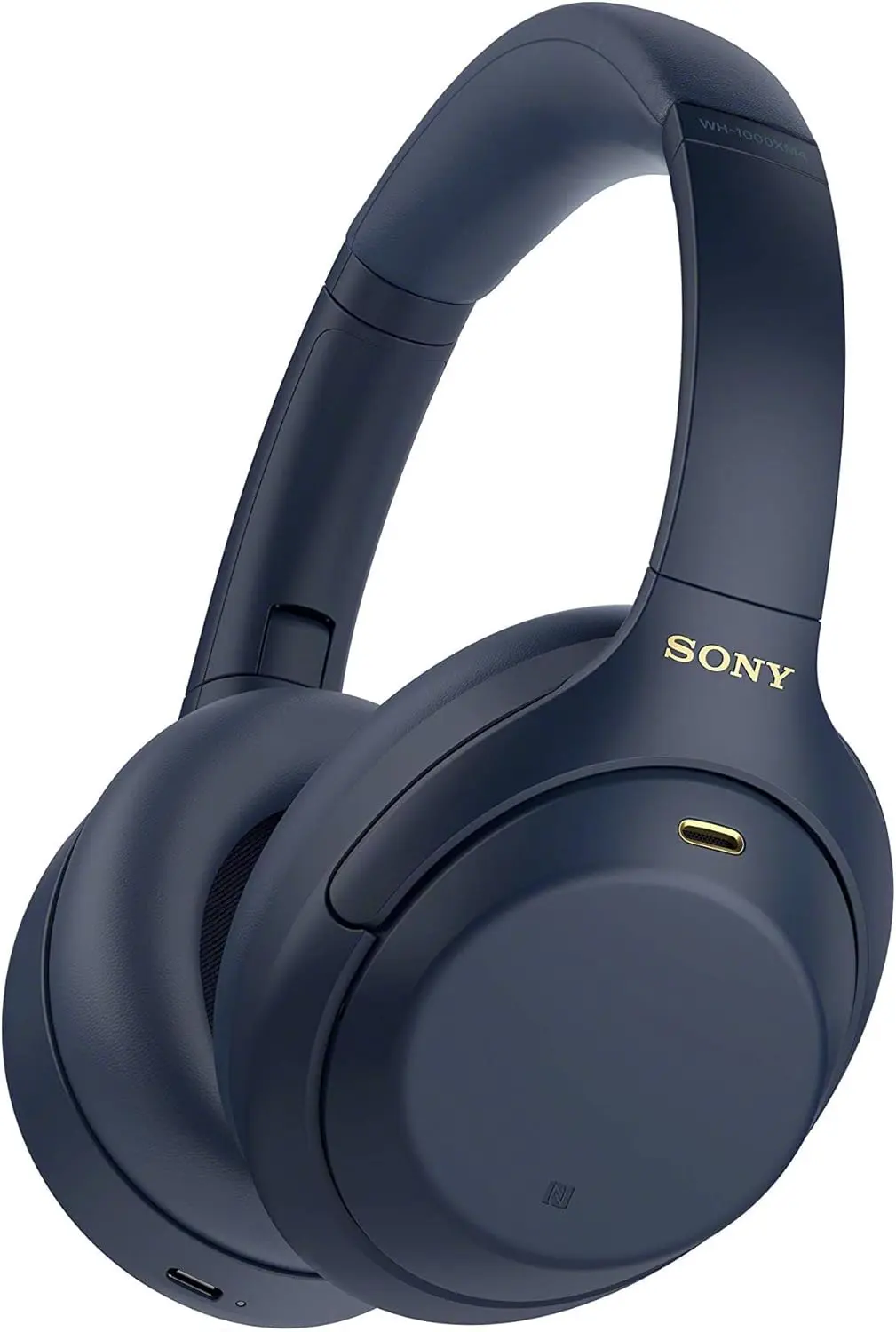 Sony WH-1000XM4 Wireless Premium Noise Canceling Overhead Headphones with Mic for Phone-Call and Alexa Voice Control, Midnight Blue WH1000XM4 image 1